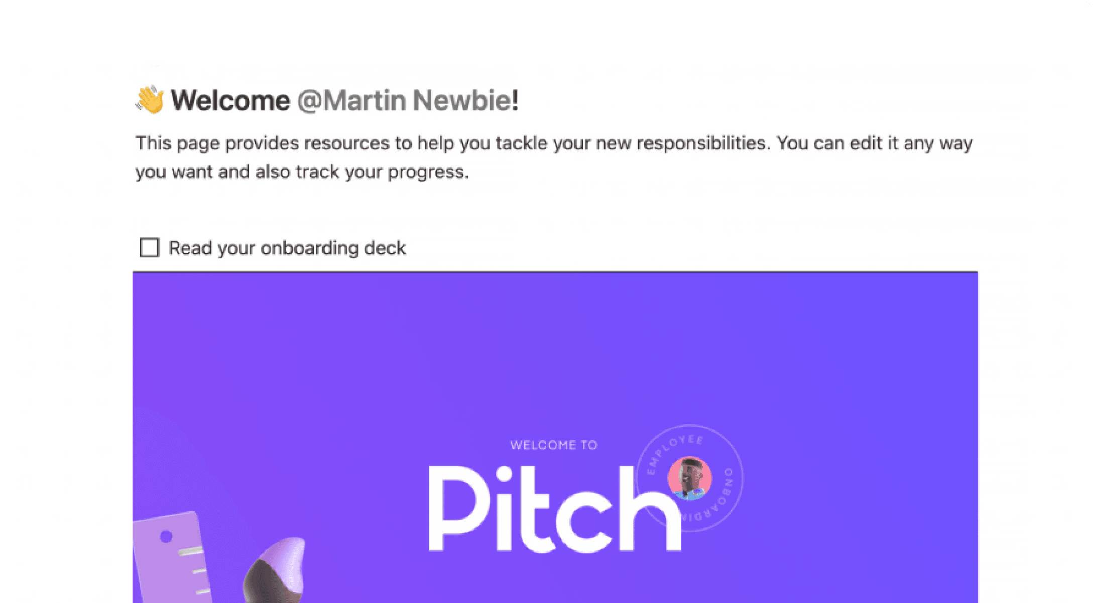 온보딩 체크리스트