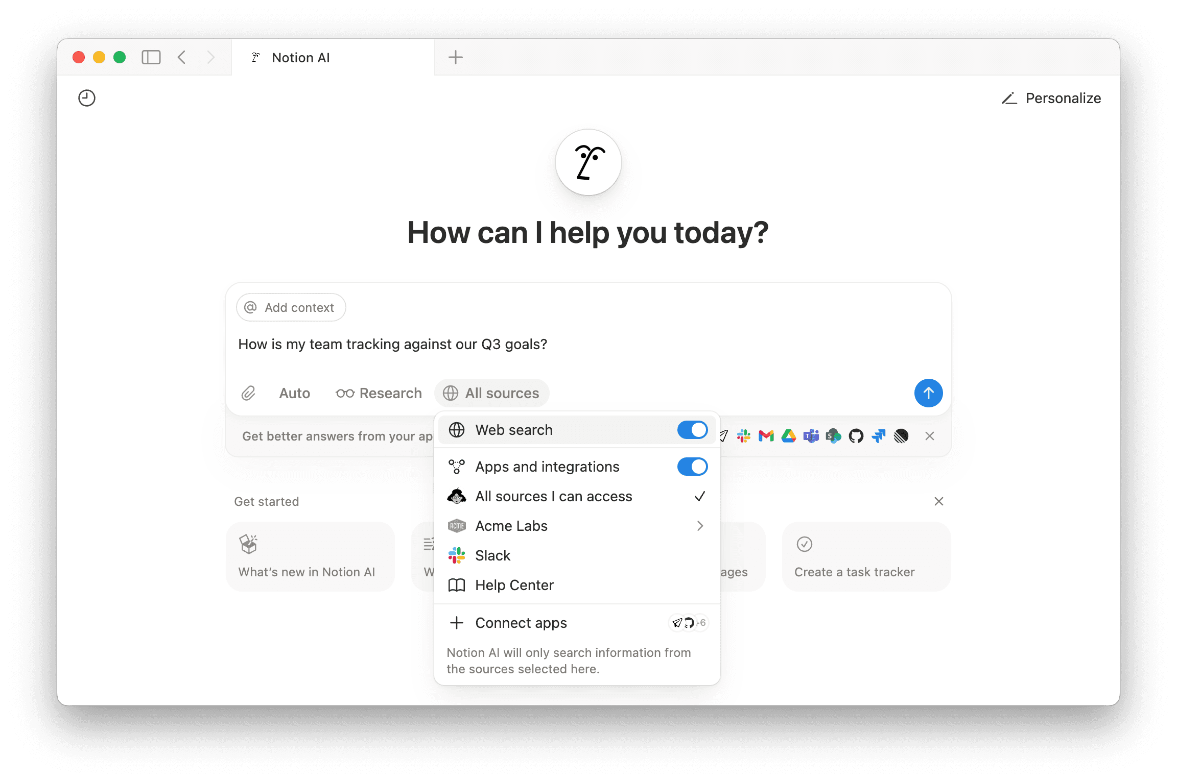 도움말 센터: 기업 통합 검색