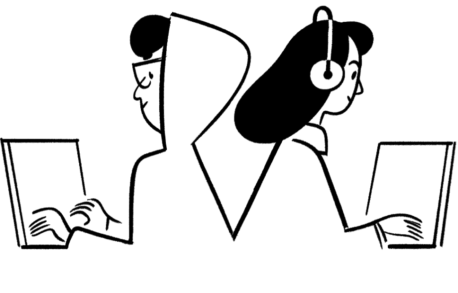 노트북과 사람들