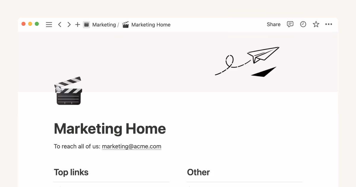 How Notion can help your marketing team stay organized and efficient