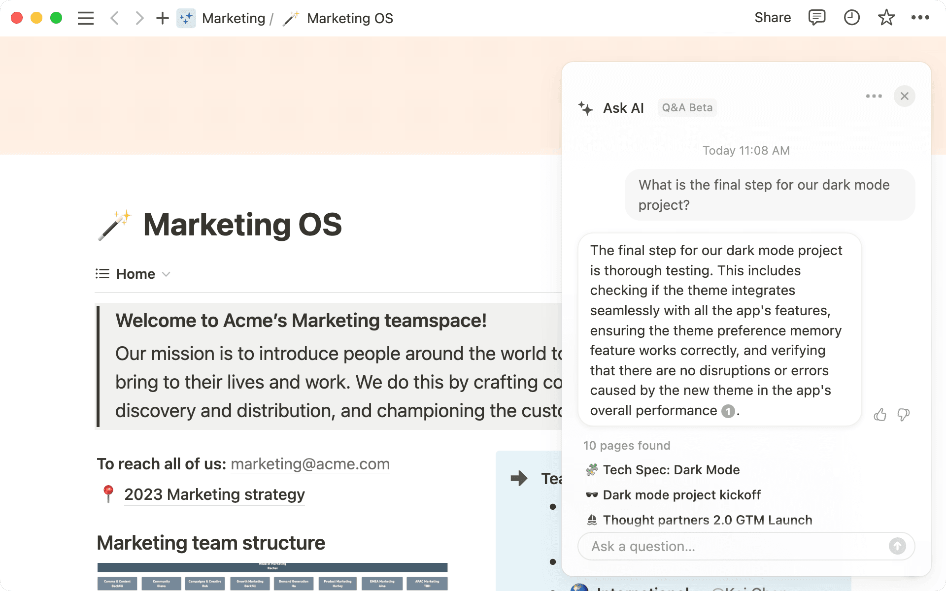 Q&A가 답변을 제공하는 원리 메인
