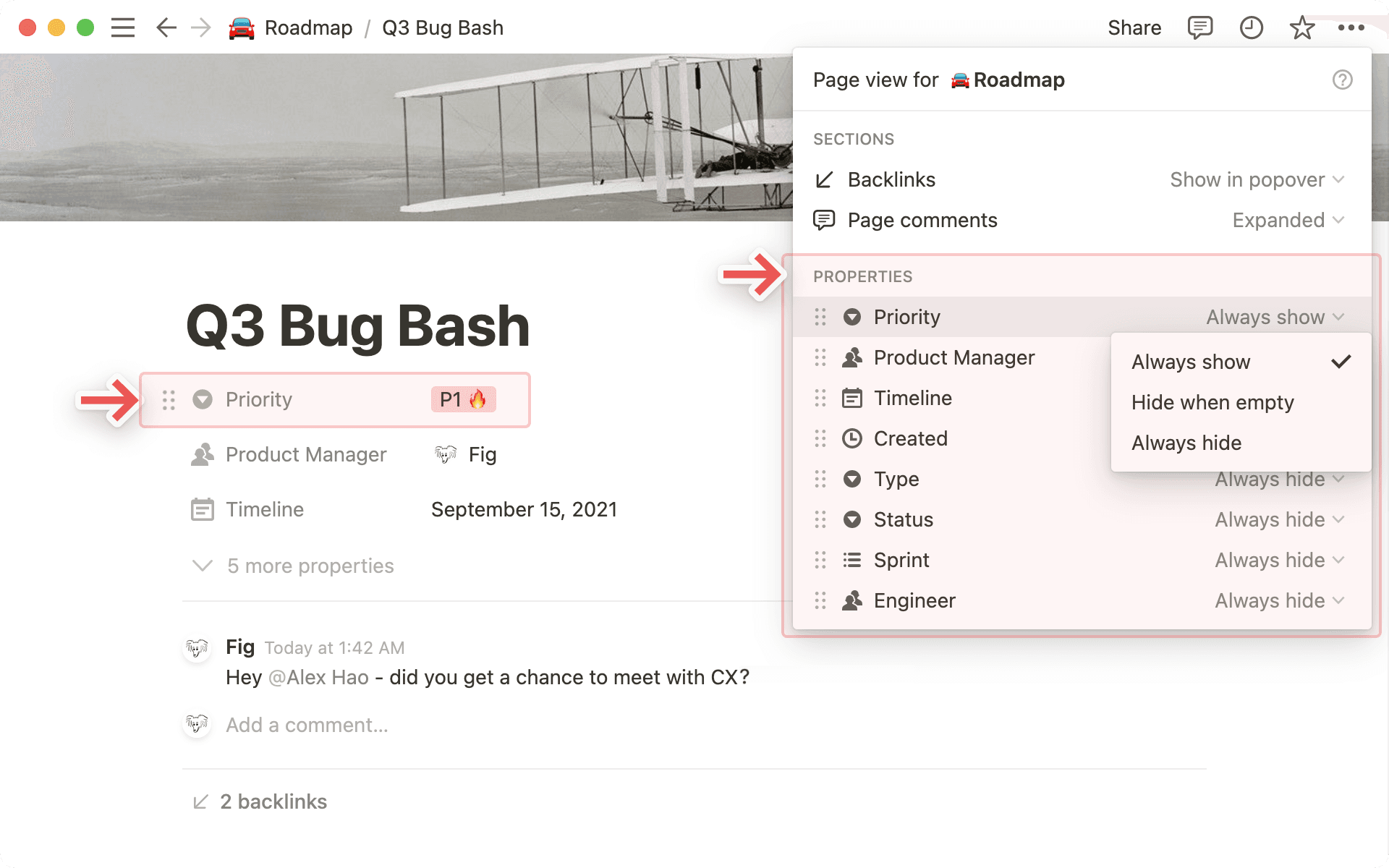 데이터베이스 속성 사용자 지정